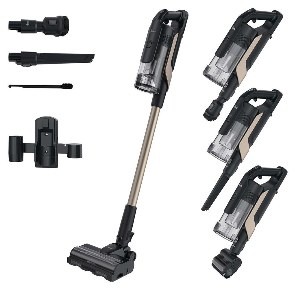 Hoover HF610P 011, Stabstaubsauger, Beutellos, Schwarz, Produktbild 