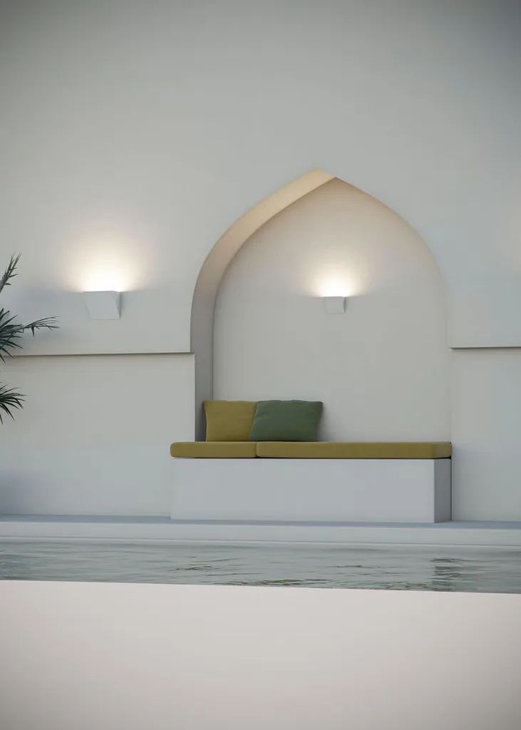 Luminaire Mural Extérieur LED IP65 Comet 40x90cm Blanc CCT Variable - 2
