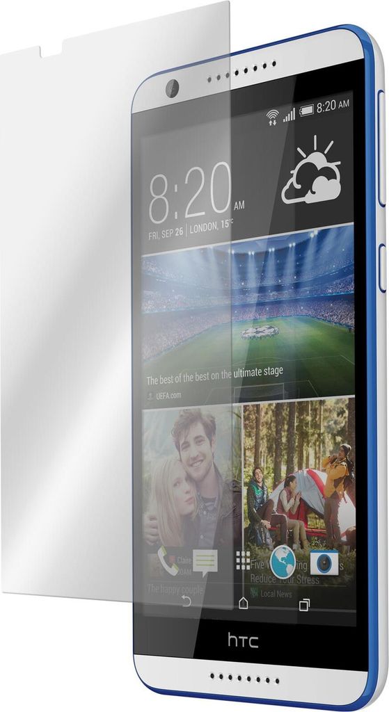 3er-Pack PhoneNatic Glas-Folie klar kompatibel mit HTC Desire 820 - Panzerglas für Desire 820