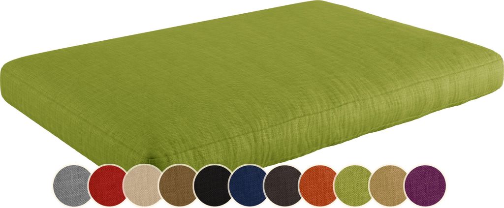sunnypillow Palettenkissen für Gartenmöbel - Sitzkissen 120x60x15 cm - Palettenauflage für Palettensofa für Haus und Garten - Palettenpolster, ...