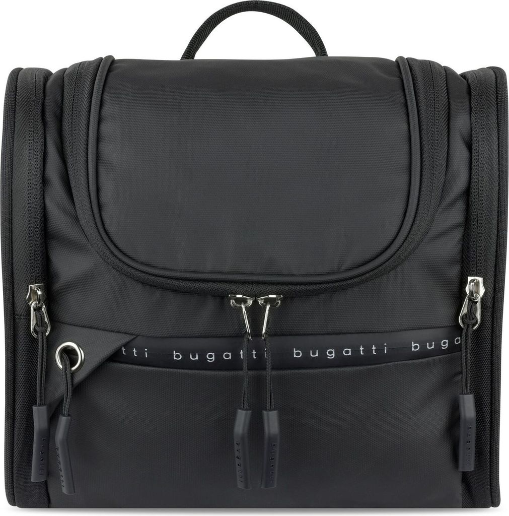 Borsa Toilette Trasparente Impermeabile In PU E PVC – Organizer Da Viaggio Con Maniglia – Per Trucco, Bagno, Scuola – Nero