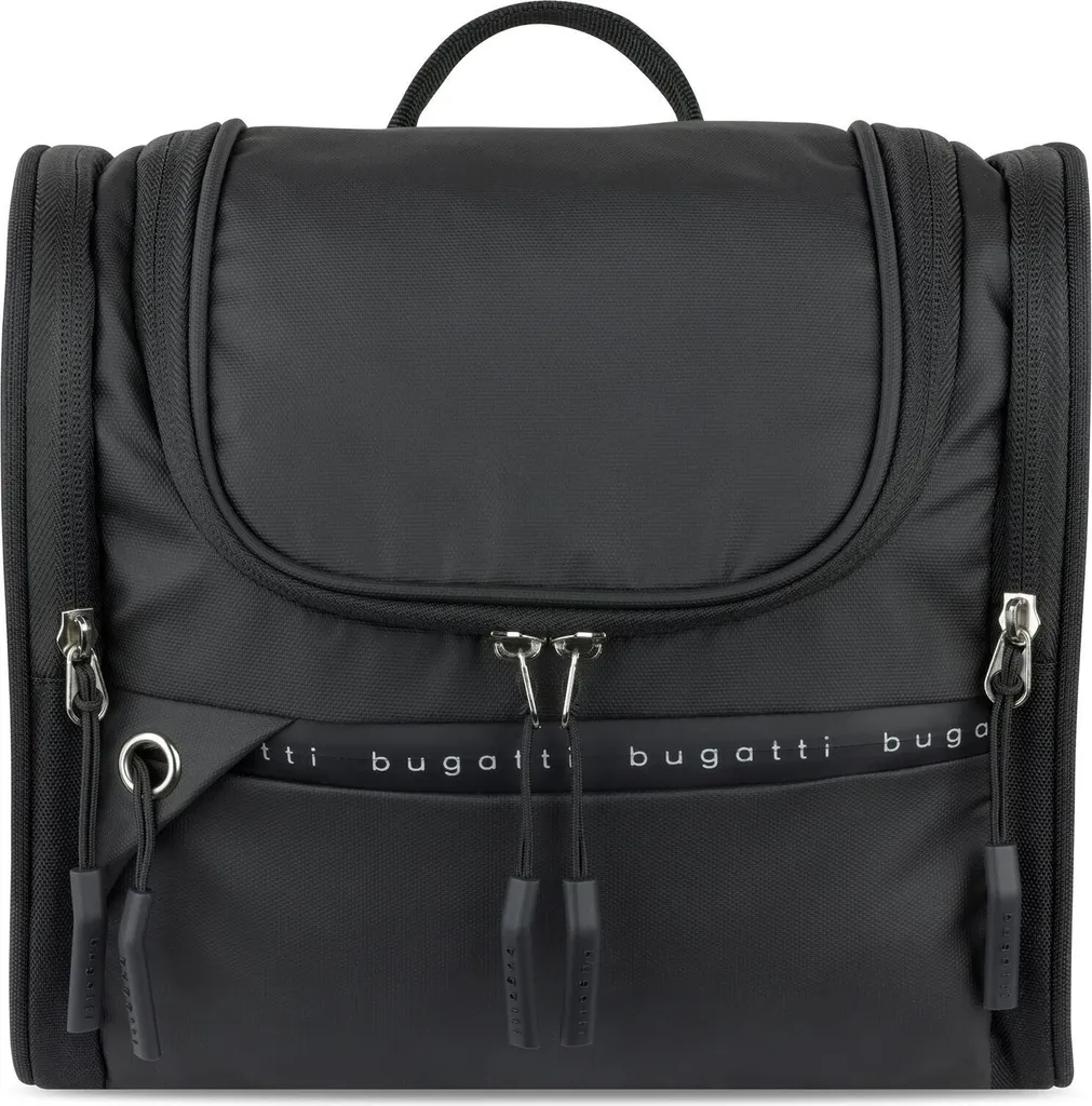 bugatti DeLight trousse de toilette noir en toile robuste et spacieuse