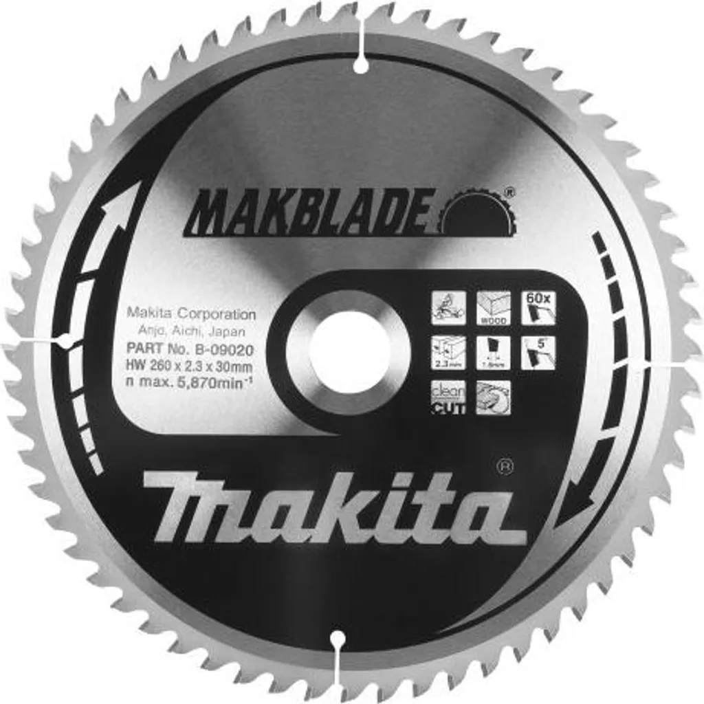 Sega Makita MAKBLADE. 260x30x32Z B-32736 - 4