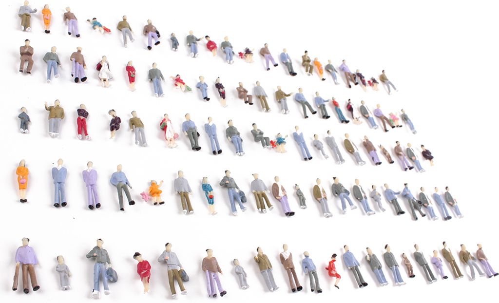 Figuren 1:100 | Modellbau Menschen aus Plastik (100 Stück)