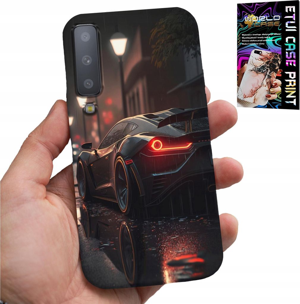 Fall Für Samsung A7 2018 - Sportwagen Automobil Fan Glas