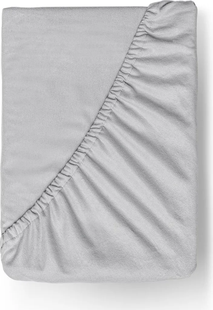 Lenzuolo Flanella Grigio Chiaro 90x200cm Soft-Touch Caldo Riposo