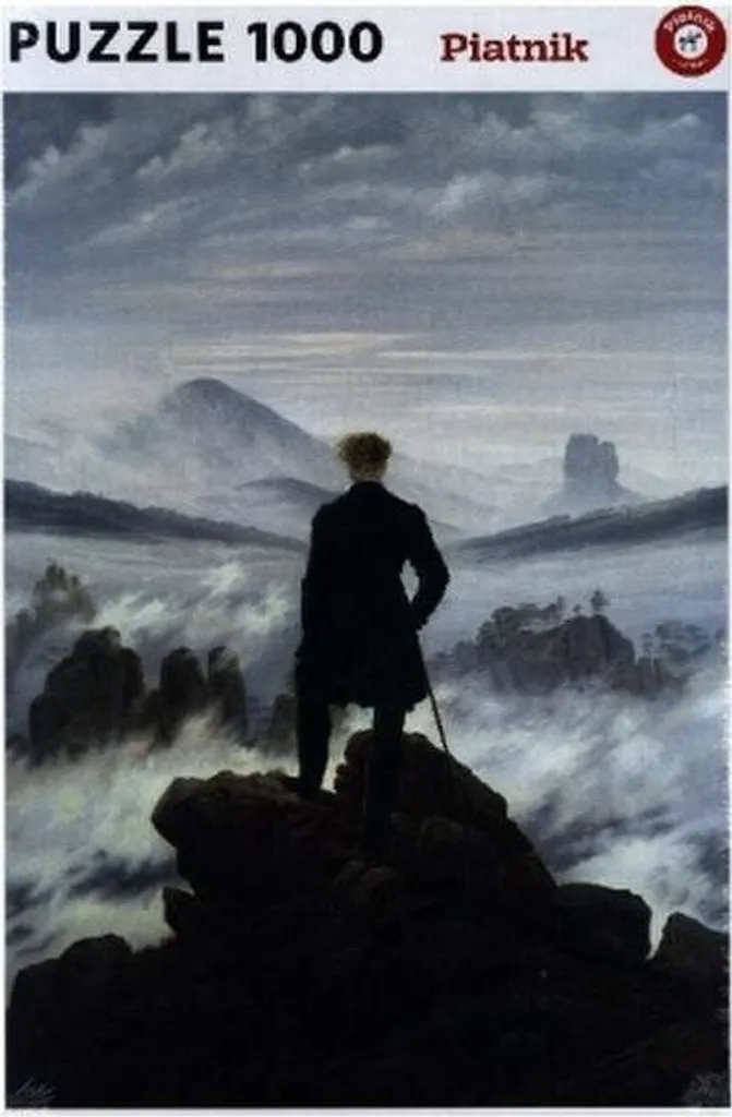1000 pièces Puzzle Caspar David Friedrich - Wanderer über dem Nebelmeer