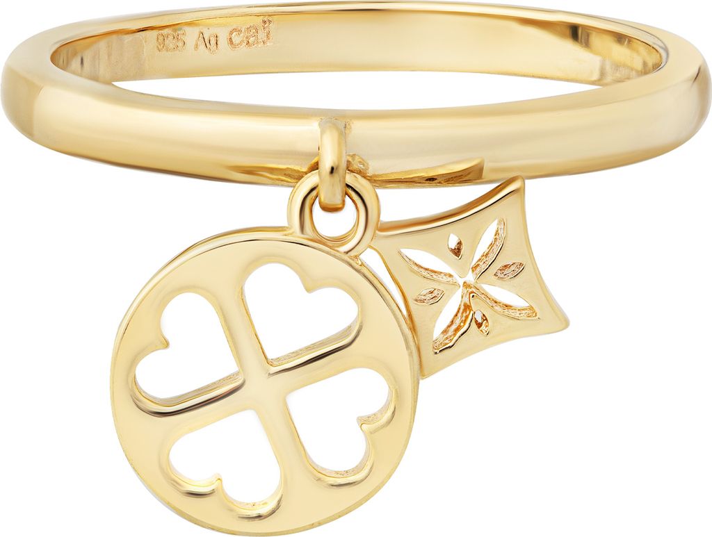 cai Ring 925/- Sterling Silber gelb 054 (17,2) ohne Stein 360272393-1