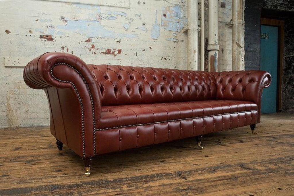 Chesterfield Polster Sofas Design Luxus Couch Sofa 4 Sitzer Produktbild 
