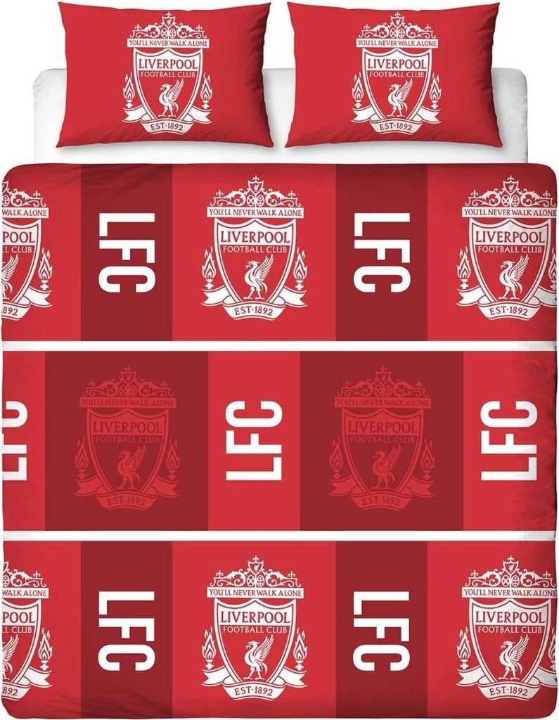 Liverpool FC - "91 Rotary" Wappen Bettwäsche-Set, wendbar AG4121 (Einzelbett) (Rot)