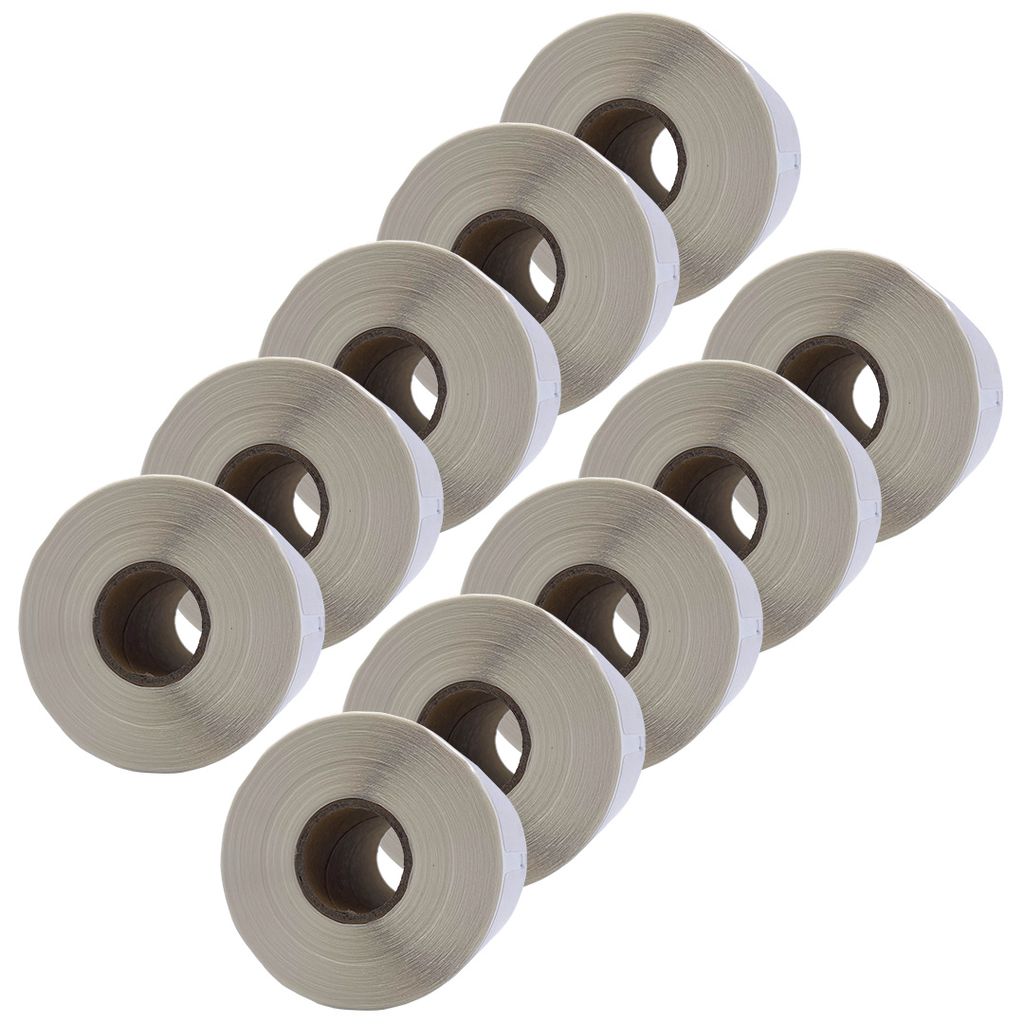 DULA Etiketten - Kompatibel mit Dymo 99015 / S0722440 Etiketten - Weiß - Große Mehrzwecketiketten - 10 Rollen - 54 x 70 mm - 320 Etiketten pro Ro...