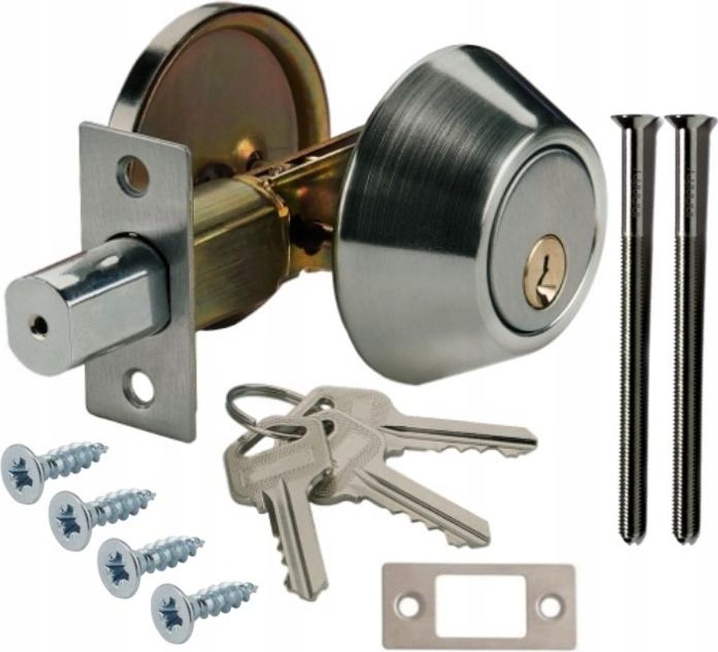 Einsteckschloss FEINZ D101 Silber Robust Sicher für Türen Produktbild 