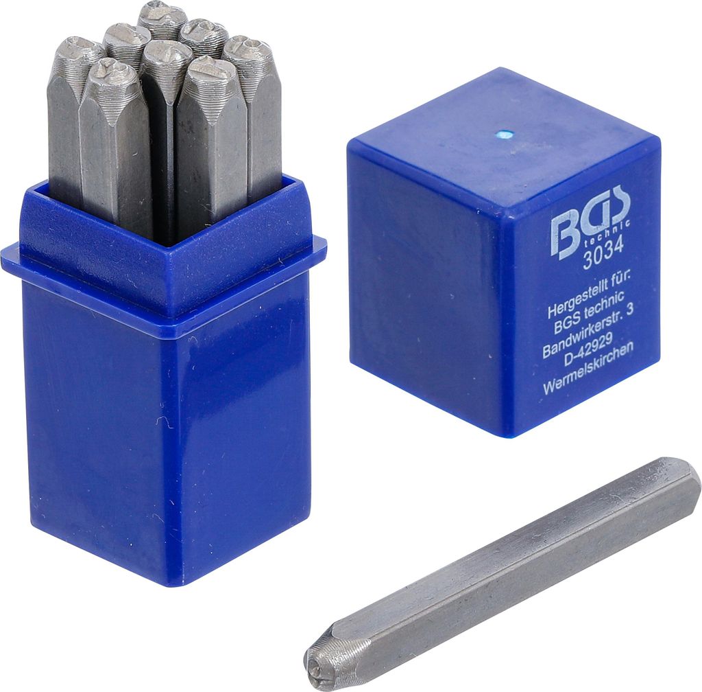 BGS 3034 | Numery udarowe | 4 mm | DIN 1451 | Numery Zdjęcie produktu 