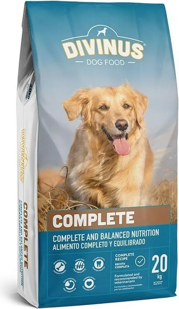 Aliment complet chien Divinus 20 kg - Solution Digestion et Vitalité