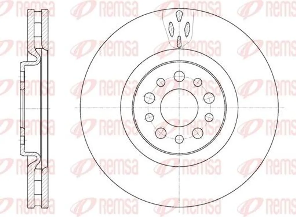 Disque de frein de rechange OE 1489738080 pour Citroën C8 et Fiat Ulysse