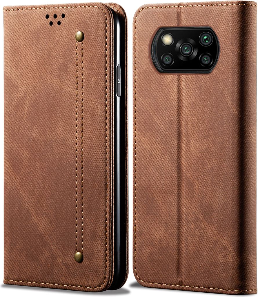 Xiaomi Poco X3 NFC Pouzdro, Kožené Peněženkové Pouzdro s Obrázek produktu 