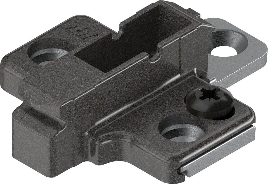 BLUM CLIP ONYX Kreuzmontageplatte, Zink, Systemschrauben Produktbild 