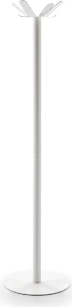 Vestiaire vertical blanc en métal avec 8 patères pour entrée moderne