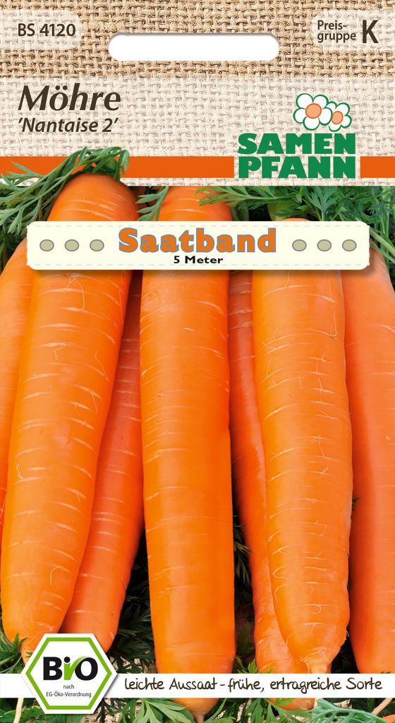 Möhre Nantaise (Saatband) |  Möhrensamen von Samen Pfann Produktbild 
