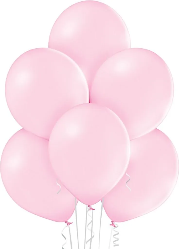 Décoration de Fête Réussie avec 50 Ballons Roses Pastel B105 30 cm