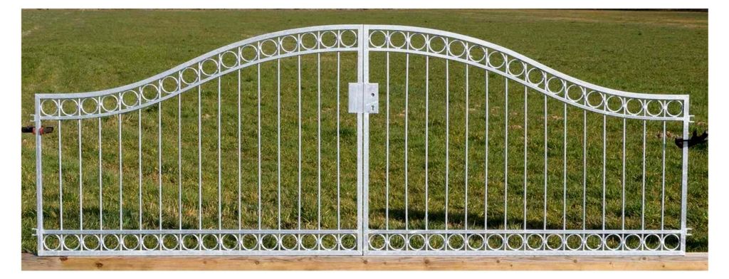 Gartentor Hoftor Metall Eisen Anello-GT400/100R P.-Set 100 Feuer Verzinkt