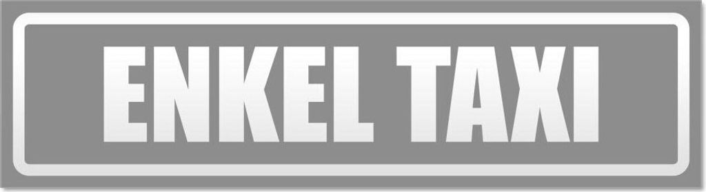 Kiwistar - Autoaufkleber - Grau - 45 x 12 cm - Enkel Ta x i invertiert - Hinweis Aufkleber Sticker für Auto, Kfz, Fahrrad, PKW, LKW