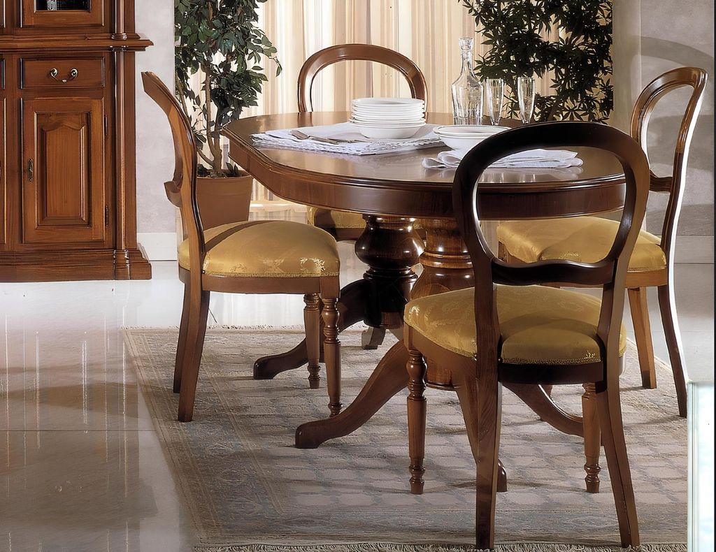 Esszimmer Möbel Gruppe Italien Möbel Set Garnitur 5tlg Esstisch 4 Stühle Luxus