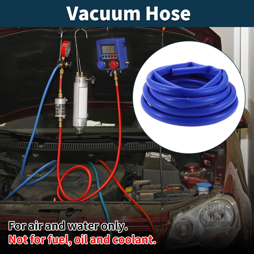 Silikon-Vakuumschlauch für Automobil-Vakuumsysteme 23 Fuß 1" 25mm ID 3mm Dicke 1 Stück Hochtemperaturbeständig bis 130PSI Maximaldruck für Luf...