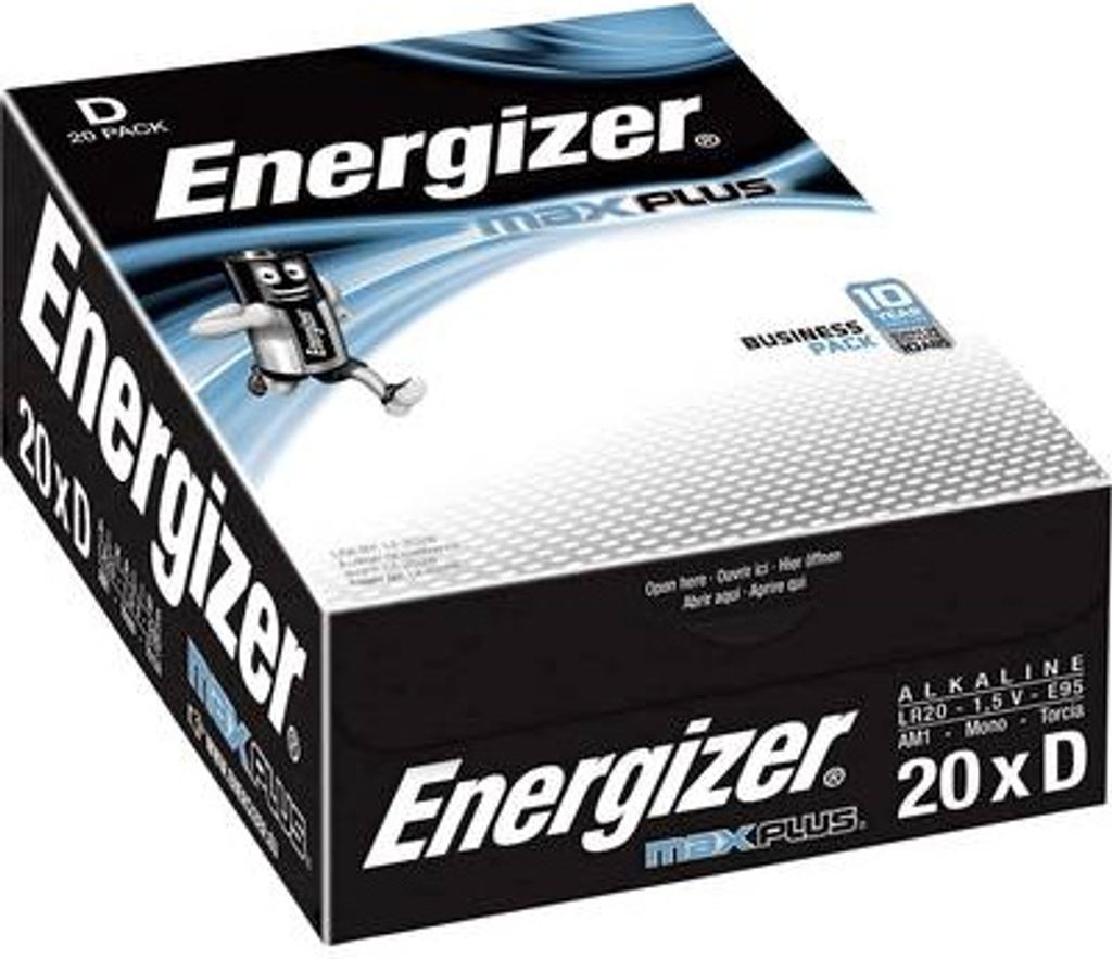 A box of Energizer D batteries.