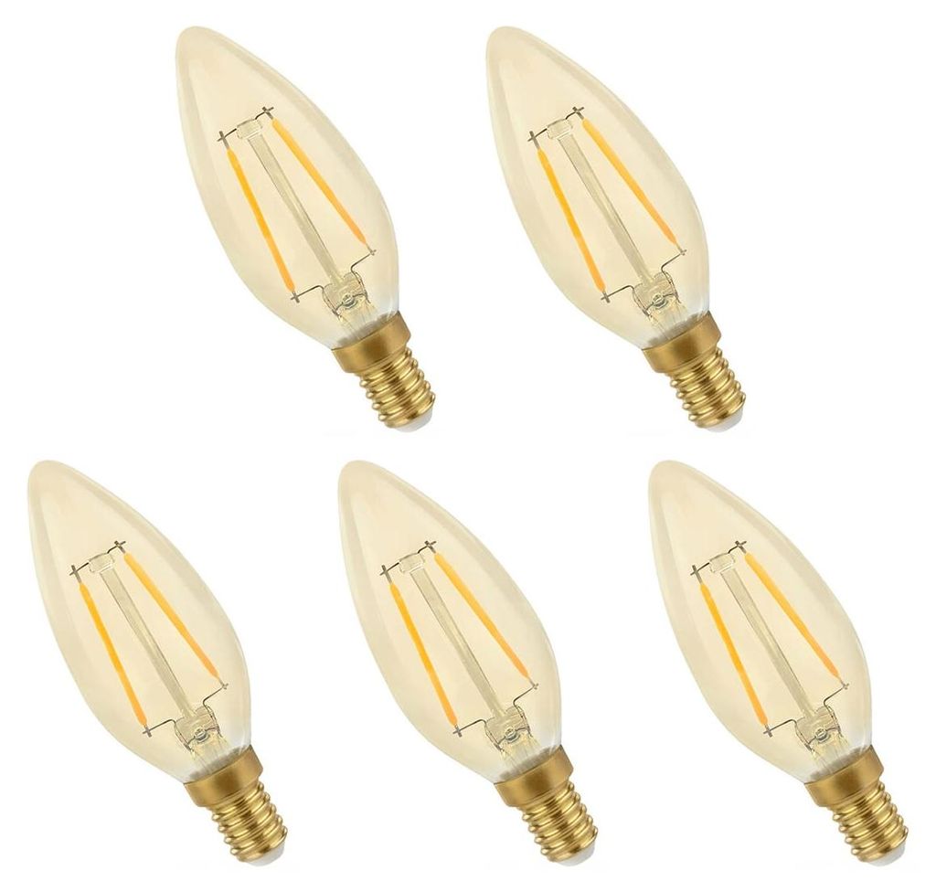 Spectrum E14 LED Lampe 2W 260lm 2400K Warmweiß 230V 5 Stück