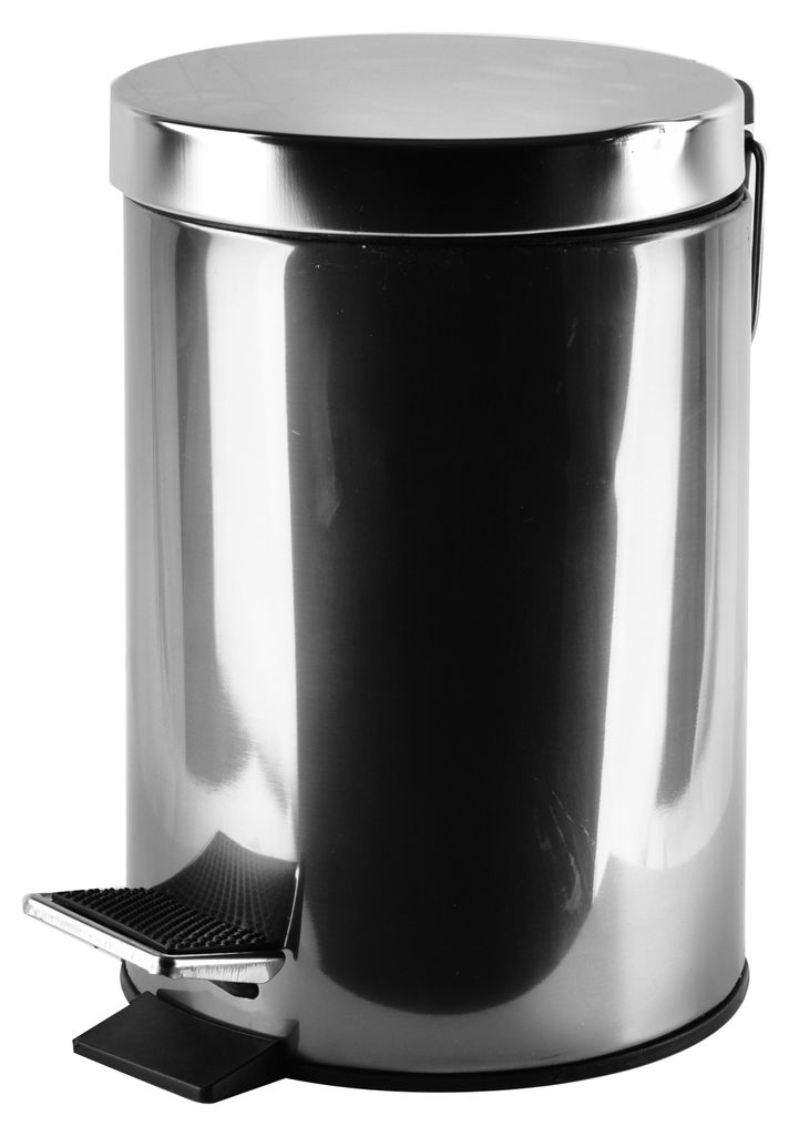 Abfalleimer Metall Zac ZAC 3L 17 x H 24 cm Silber 1 Stück