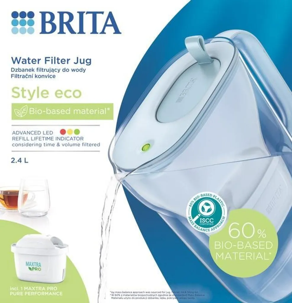 Caraffa Brita 1052809 Verde 2.4L - La Scelta Eco-Friendly per Te - 2