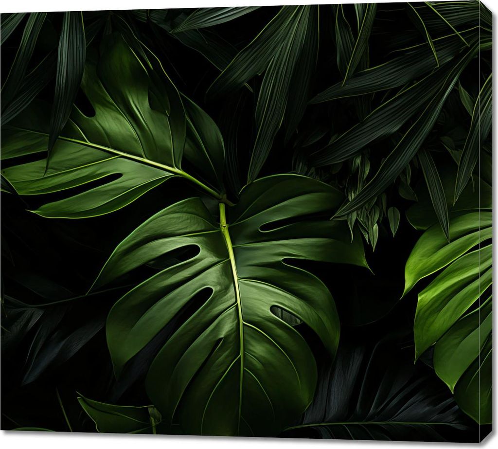 Bild 100x90cm Grünes Flüstern