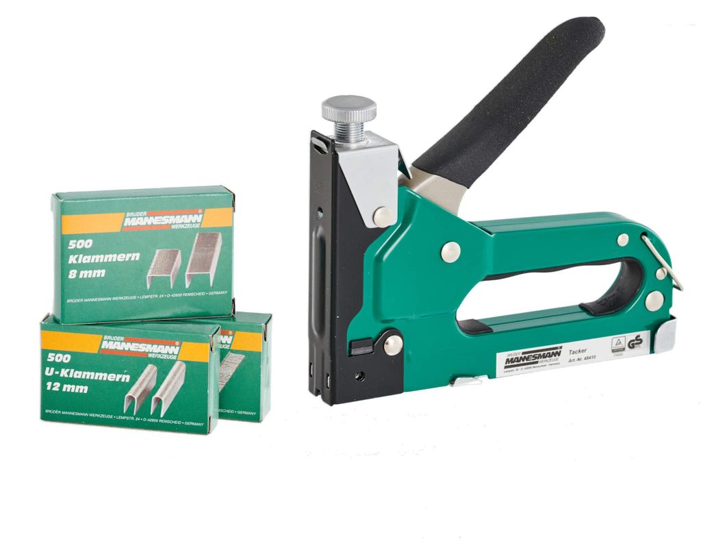 Brüder Mannesmann Handtacker Starter Set mit Tacker Produktbild 