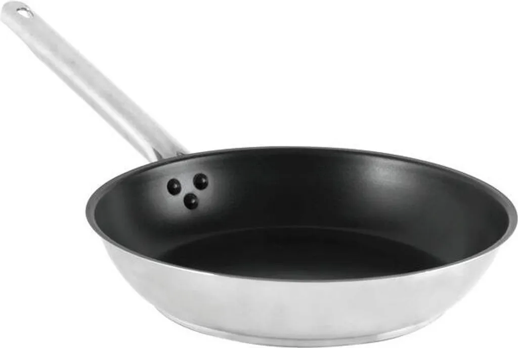 PUJADAS Padella Ergos, rivestimento in acciaio inox, base a sandwich, ø: 240 mm