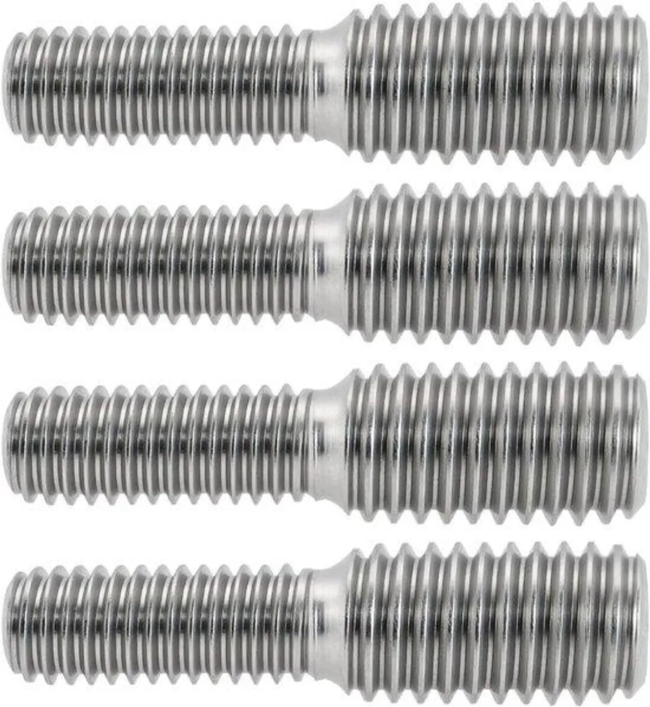 Adaptateur double filetage 30 mm inox M6xM8 pour fixation robuste
