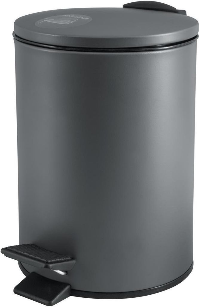 Spirella Treteimer Cannes - dunkelgrau - 3L - Metall - 17 x 25 cm