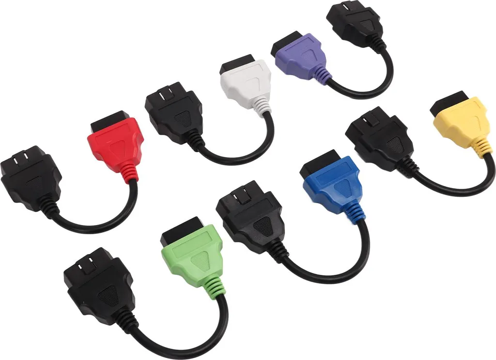 Adaptateur Câble OBD2 Diagnostic Multiecuscan pour Fiat - Set de 6