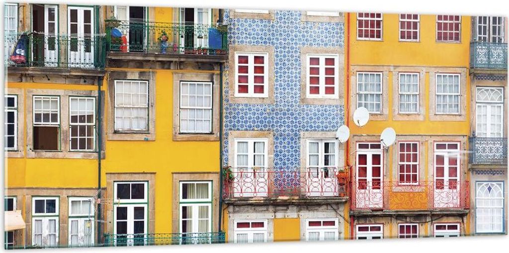 Bilder auf glas - Einteilig - Casas Ribeira Porto - Produktbild 
