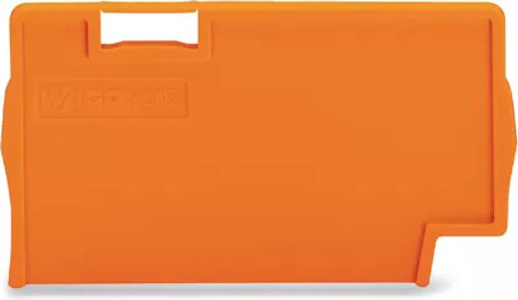 WAGO Trennplatte;2 mm dick;überstehend;orange 2002-1394