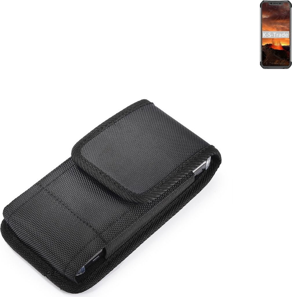 Holster Gürteltasche kompatibel mit Blackview BV9600E Holster Gürtel Tasche wasserabweisend Handy Hülle Schutz Hülle Outdoor schwarz K-S-Trade