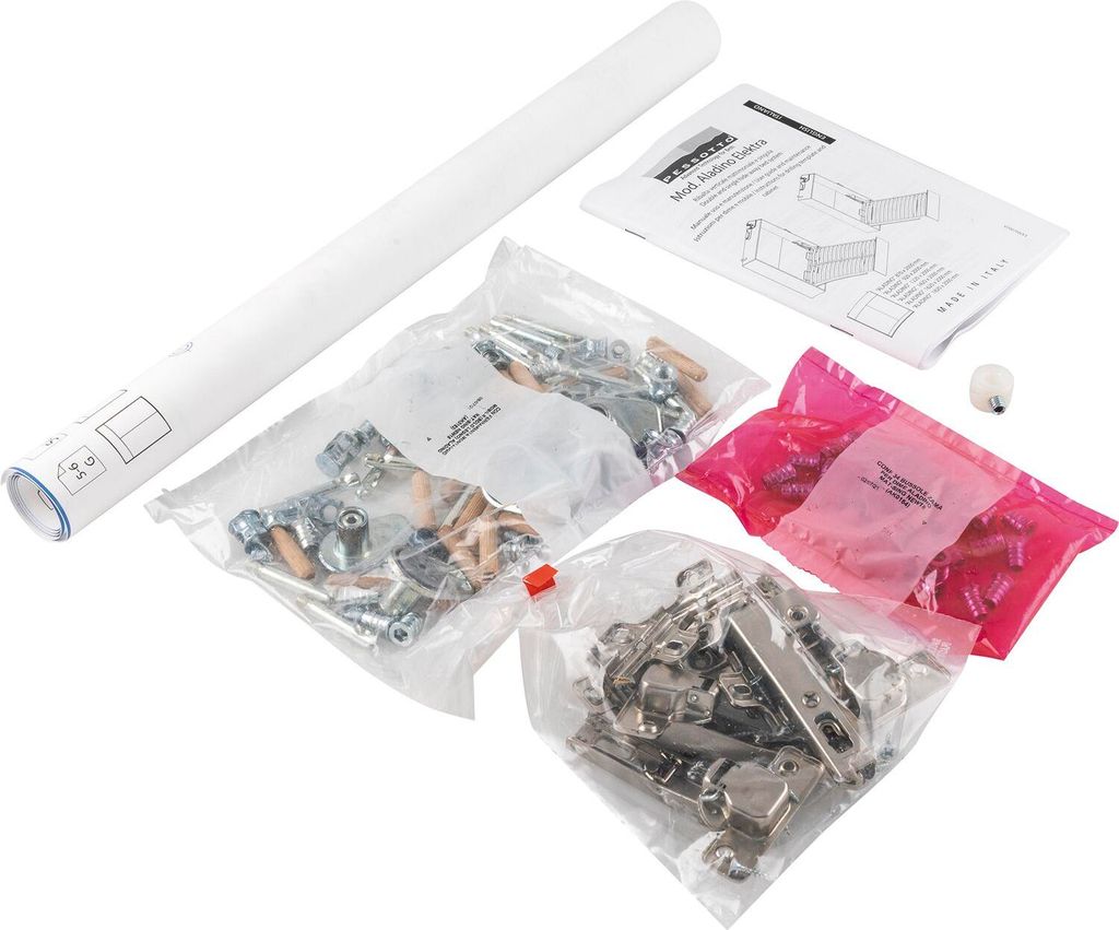 Pessotto Bohrschablone - Beschläge Set passend zu Klappbett Möbelkorpus Aladino Elektra