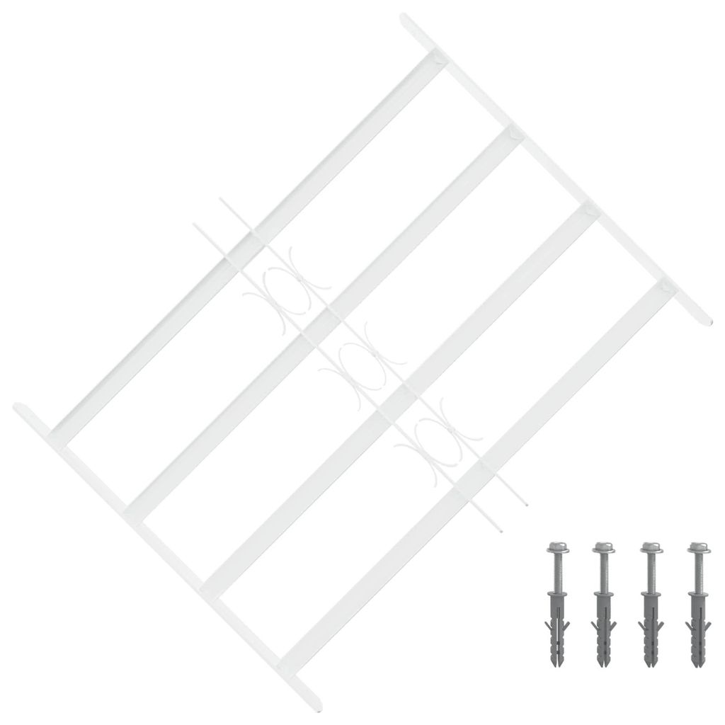 Sicherheitsgitter für Fenster mit 4 Querstangen 3 pcs 43-74 cm