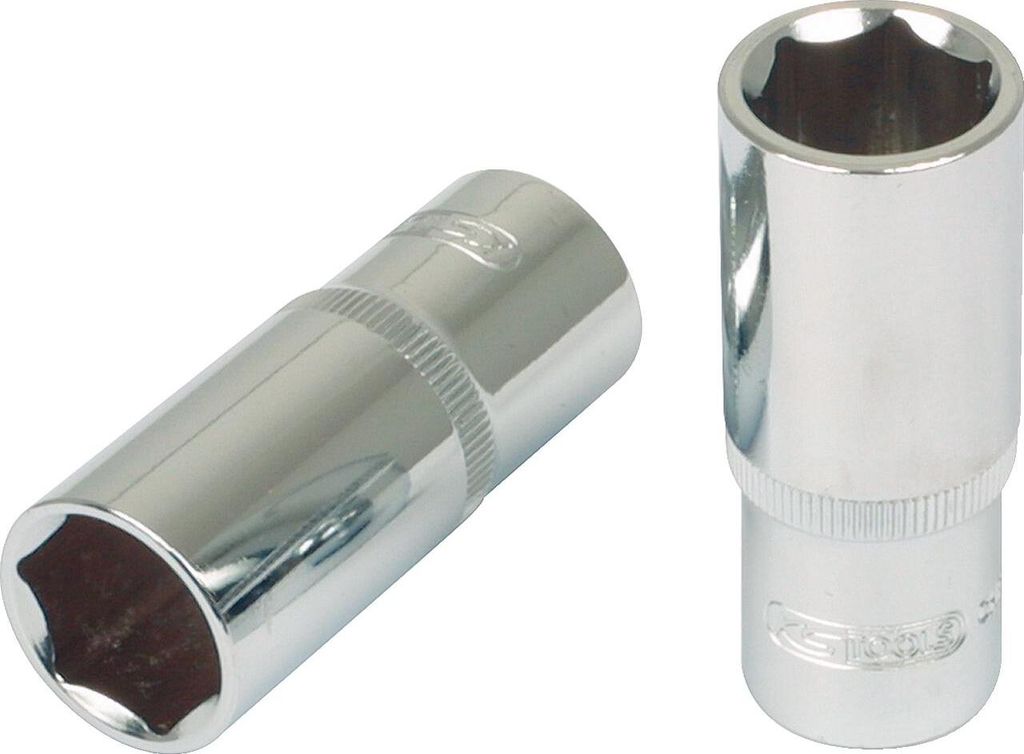 KS Tools 3/8 CHROMEplus Sechskant-Stecknuss, lang, 12 mm