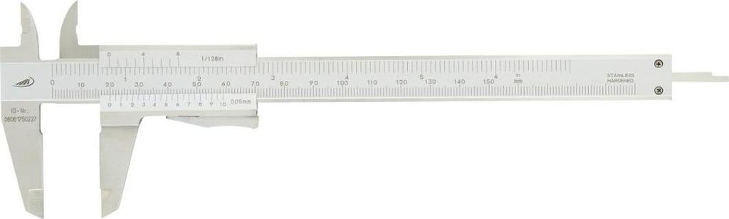 HELIOS PREISSER Taschenmeßschieber Momentfeststellung 300 mm rostfrei