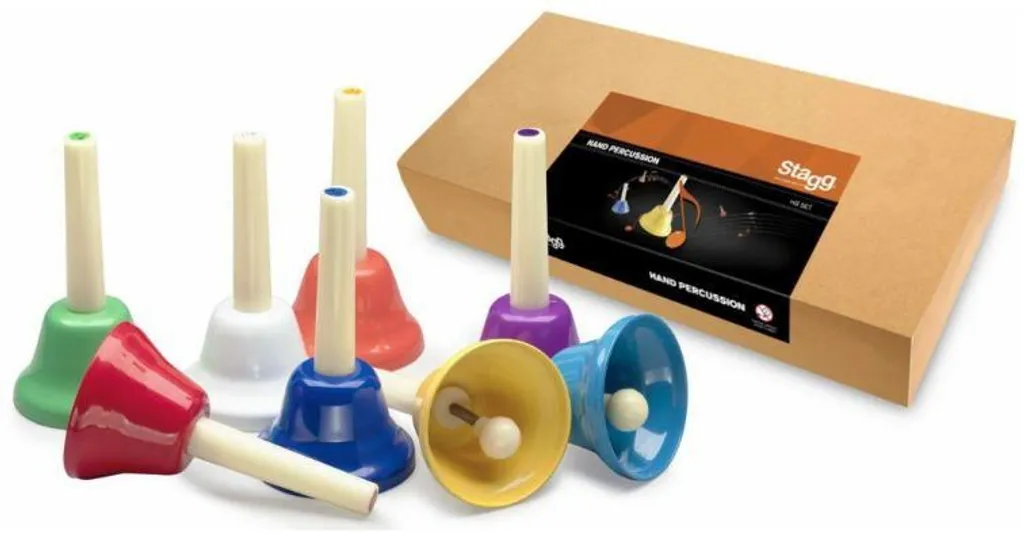 Stagg HB SET : Cloches à Main Idéales pour Initiation Musicale Enfant