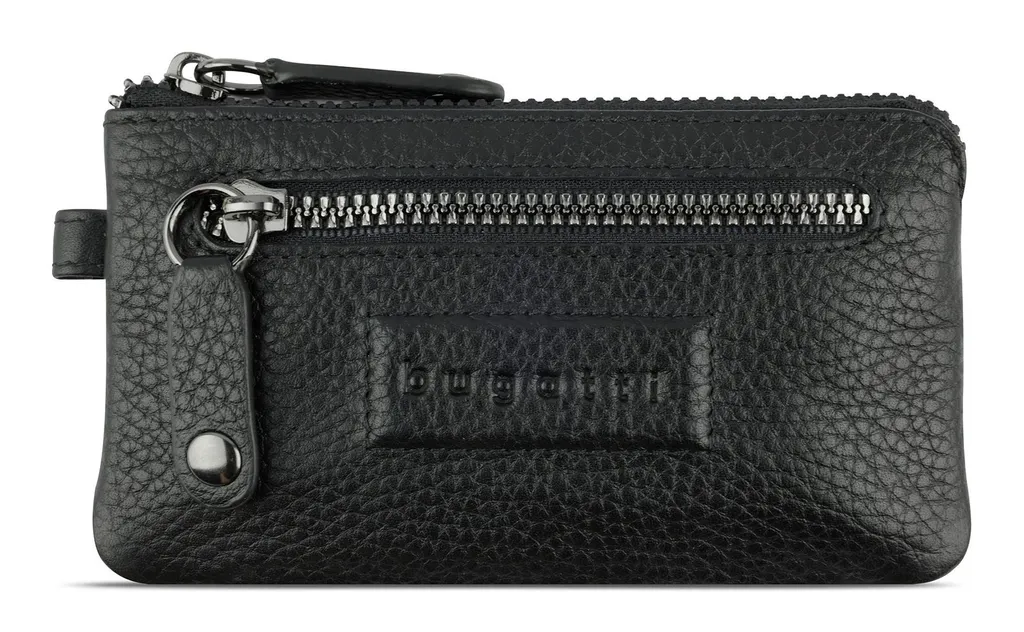 Idea Regalo: Bugatti Elsa Portachiavi in Pelle Nera con Box Lusso