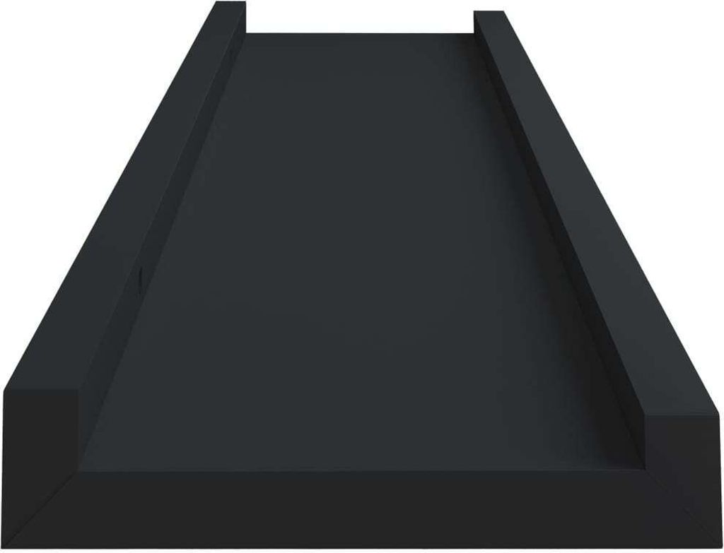 vidaXL Bilderleisten 2 Stk. Schwarz 40x9x3 cm MDF Produktbild 4