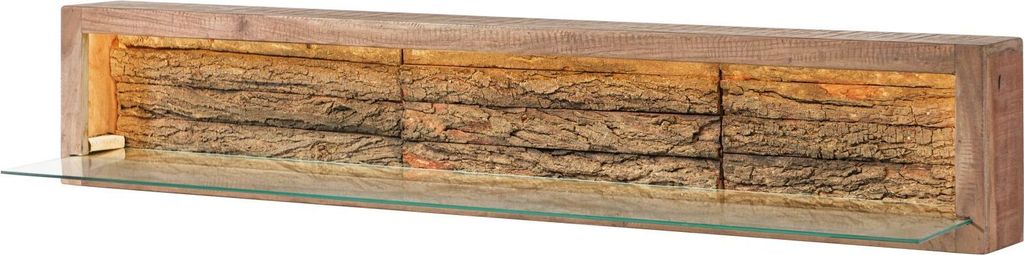 MASSIVMOEBEL24 | Étagère murale 145x30 Acacia laqué Bois Image du produit 