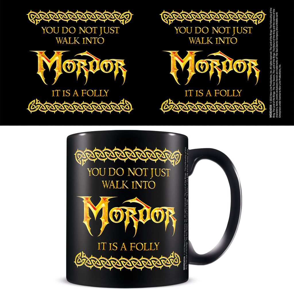 Lord of the Rings kolorierte Tasse - 315 ml, offiziell lizenziert, spülmaschinen- und mikrowellengeeignet, Keramik, Geschenkidee